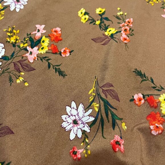 LuLaRoe Dani Maxi Dress Floral Print Sleeveless Brown 3XL New - Picture 12 of 12